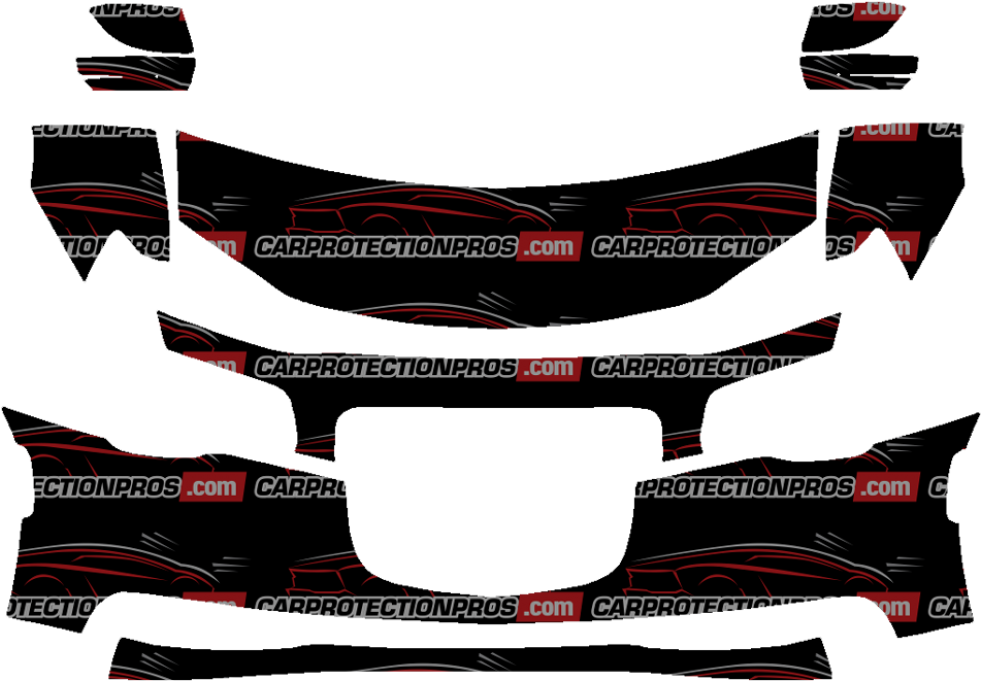 2015-2018 Chrysler 300 3m Scotchgard Clear Bra Paint - Paint Protection Film (980x700), Png Download