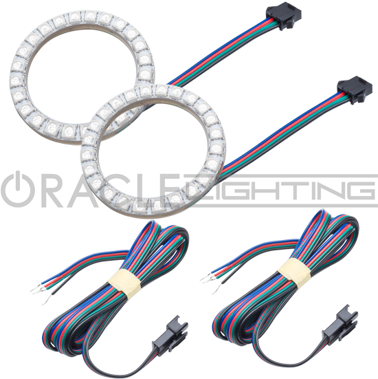 2011 2019 Chrysler 300/300c/srt8 Oracle Led Projector - Oracle Lighting 1228-333: Oracle Colorshift Halo Lights (560x560), Png Download