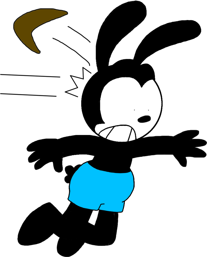 Oswald Hit By A - Hit By A Boomerang (824x969), Png Download