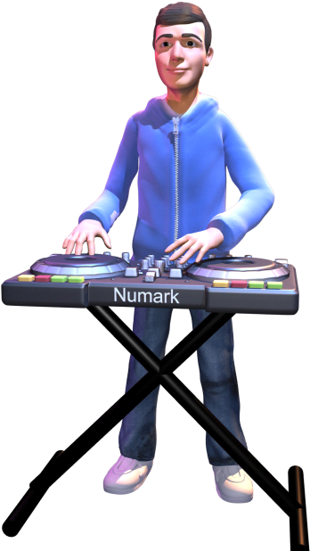 Do Cute Cartoon 3d Caricatures - Keyboard Player Cartoon (680x680), Png Download