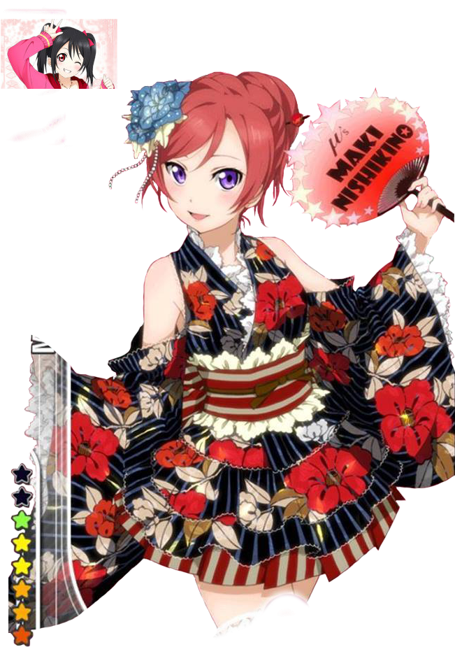 Maki Render By Nishikino Nico By Yukooshima48 - Love Live Maki Kimono (720x960), Png Download