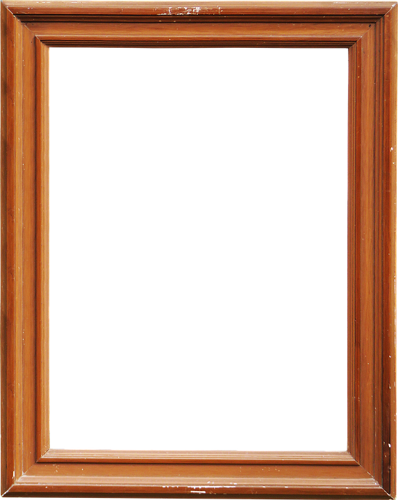 Frame, Picture Frame, Antique, Historically, Nostalgia - Wood (573x720), Png Download