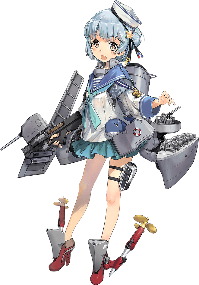Kantai Collection Samuel B Roberts (660x946), Png Download