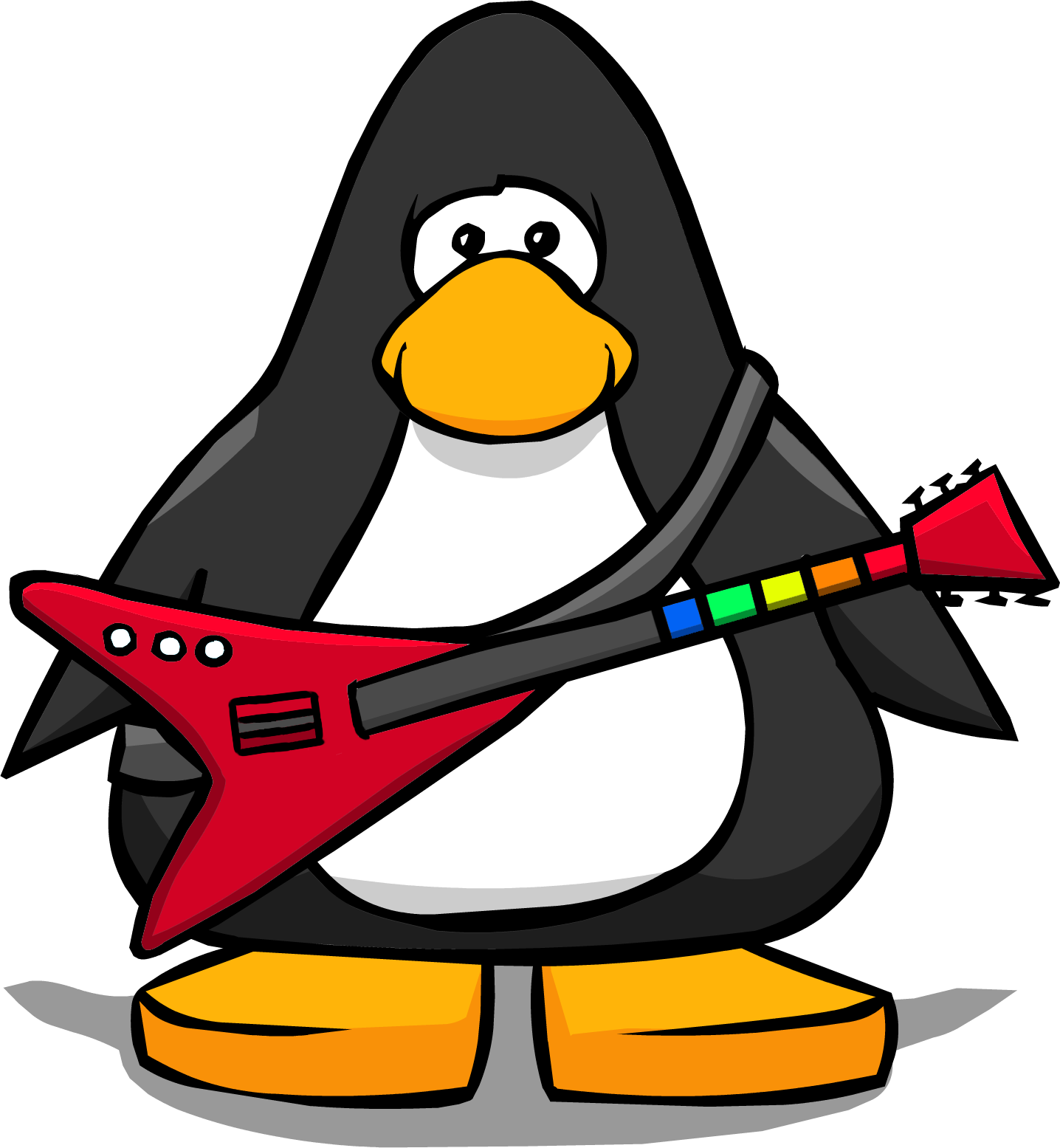 Penguin Hero Guitar - Club Penguin (1436x1555), Png Download