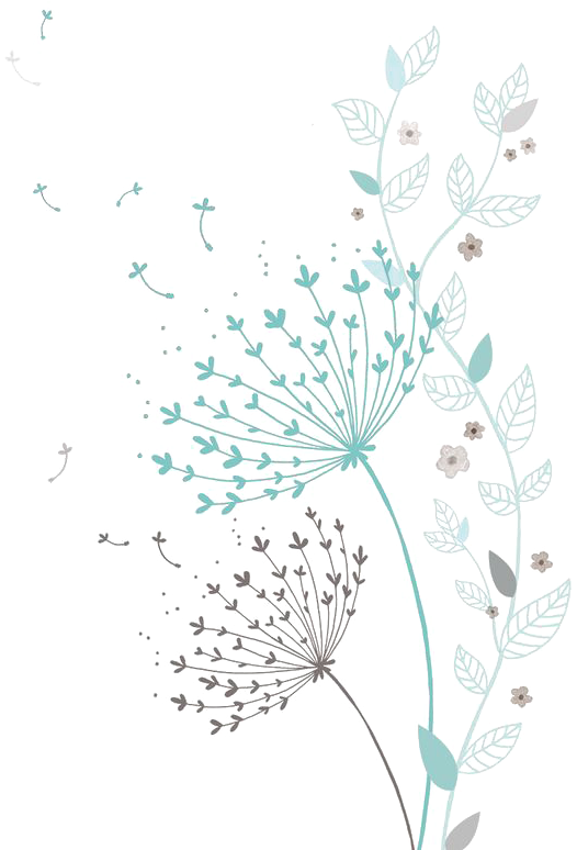 Colored Dandelion Png Hd - Motif (564x789), Png Download