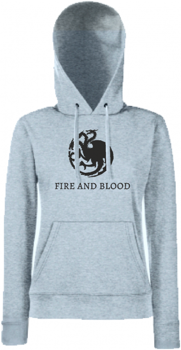 Hanorac De Dama House Targaryen Fire And Blood - Original Schwarzmarkt Women's Hoodie Model The Popeye (750x720), Png Download