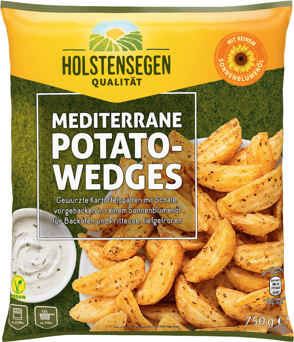 Holstensegen Potato-wedges Von Aldi Nord - Potato Wedges (1250x1250), Png Download