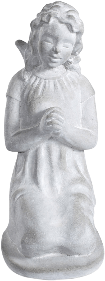 Praying Angel - Sculpture (459x1200), Png Download