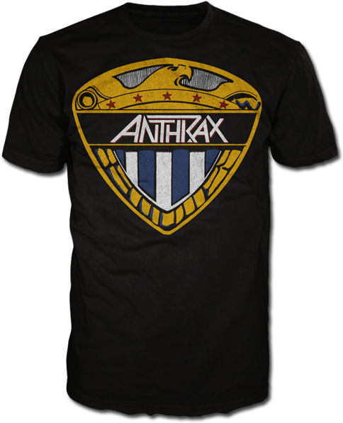 Eagle Shield Tee - Anthrax Eagle Shield (500x630), Png Download