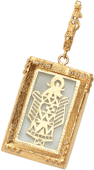 20k Thewa Anubis Pendant - Gold (800x800), Png Download