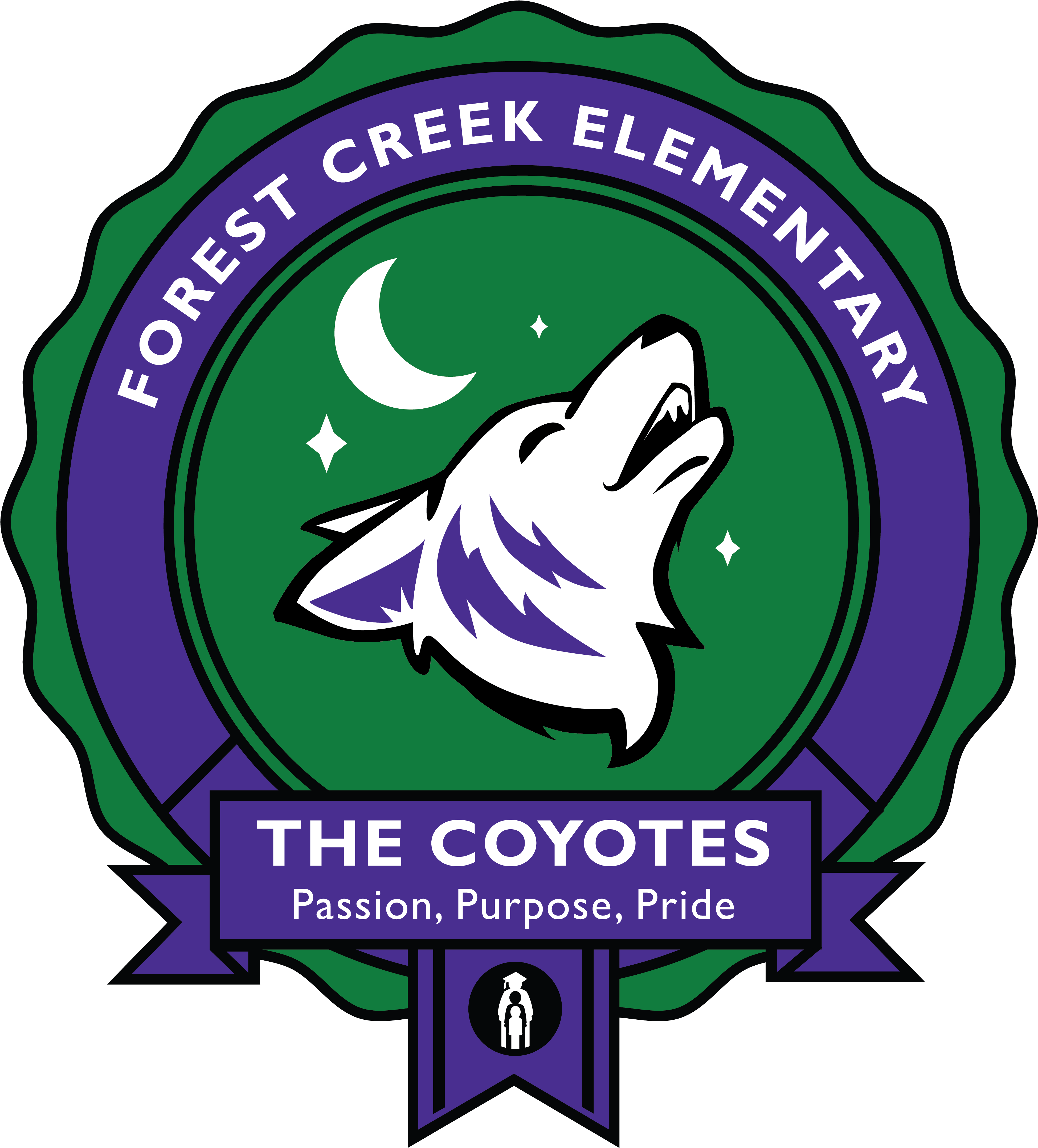Brushy Creek Bluejay - School Logo Round Png (4238x4500), Png Download
