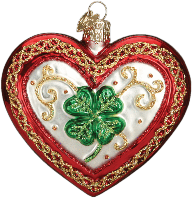 Special Edition Heart Of The Irish Glass Ornament (900x900), Png Download