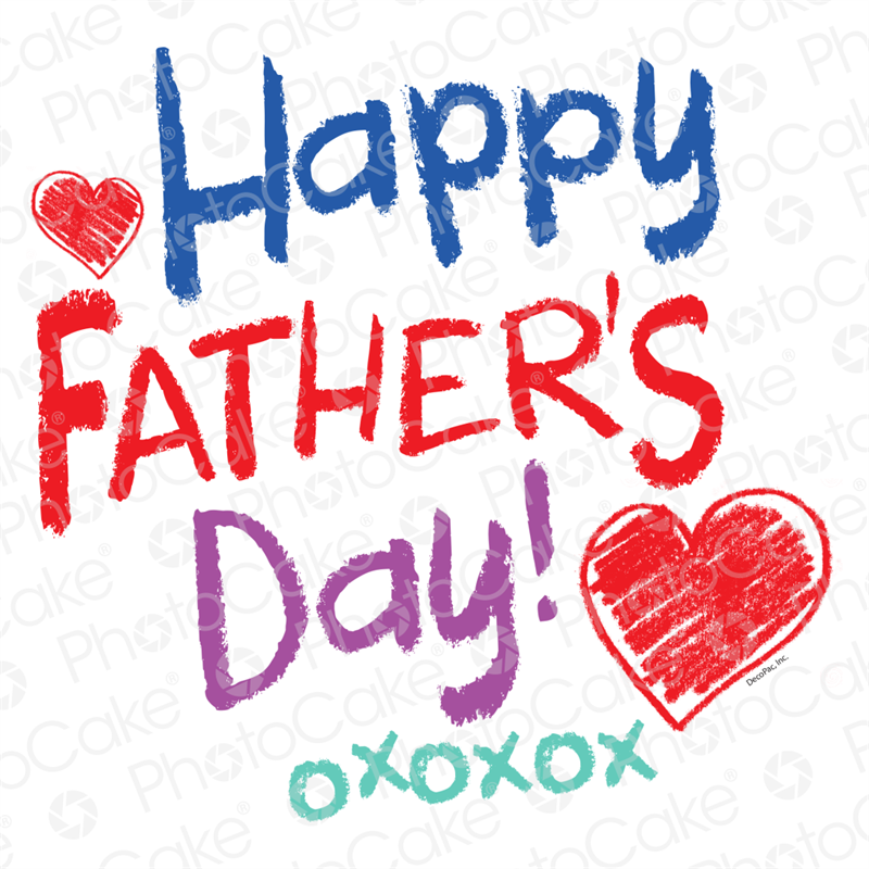Happy Father's Day Crayon - Father's Day (800x800), Png Download