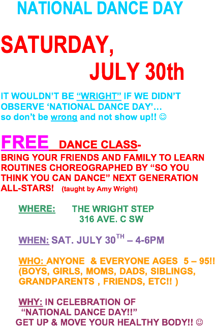 National Dance Day (596x770), Png Download