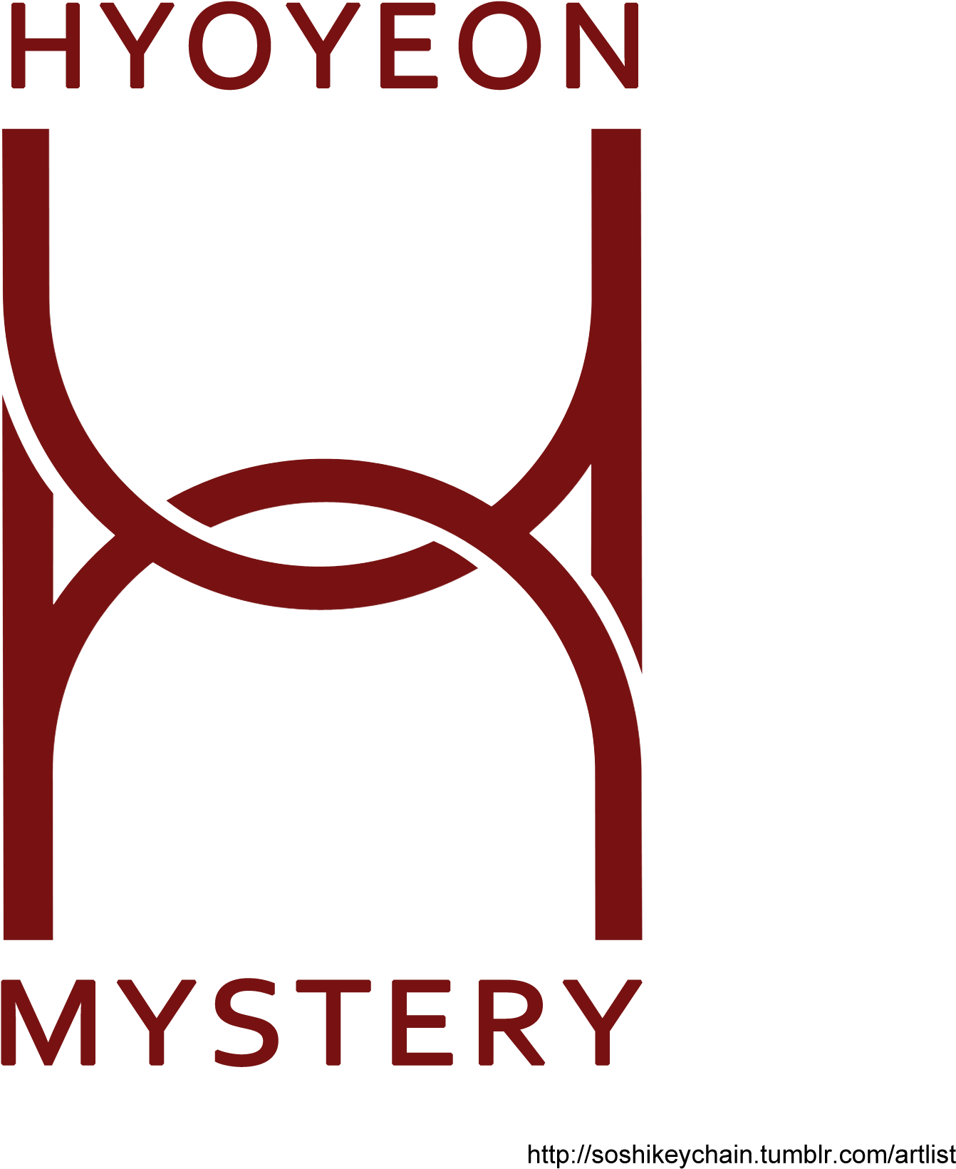 With Text - Hyoyeon (1800x1800), Png Download