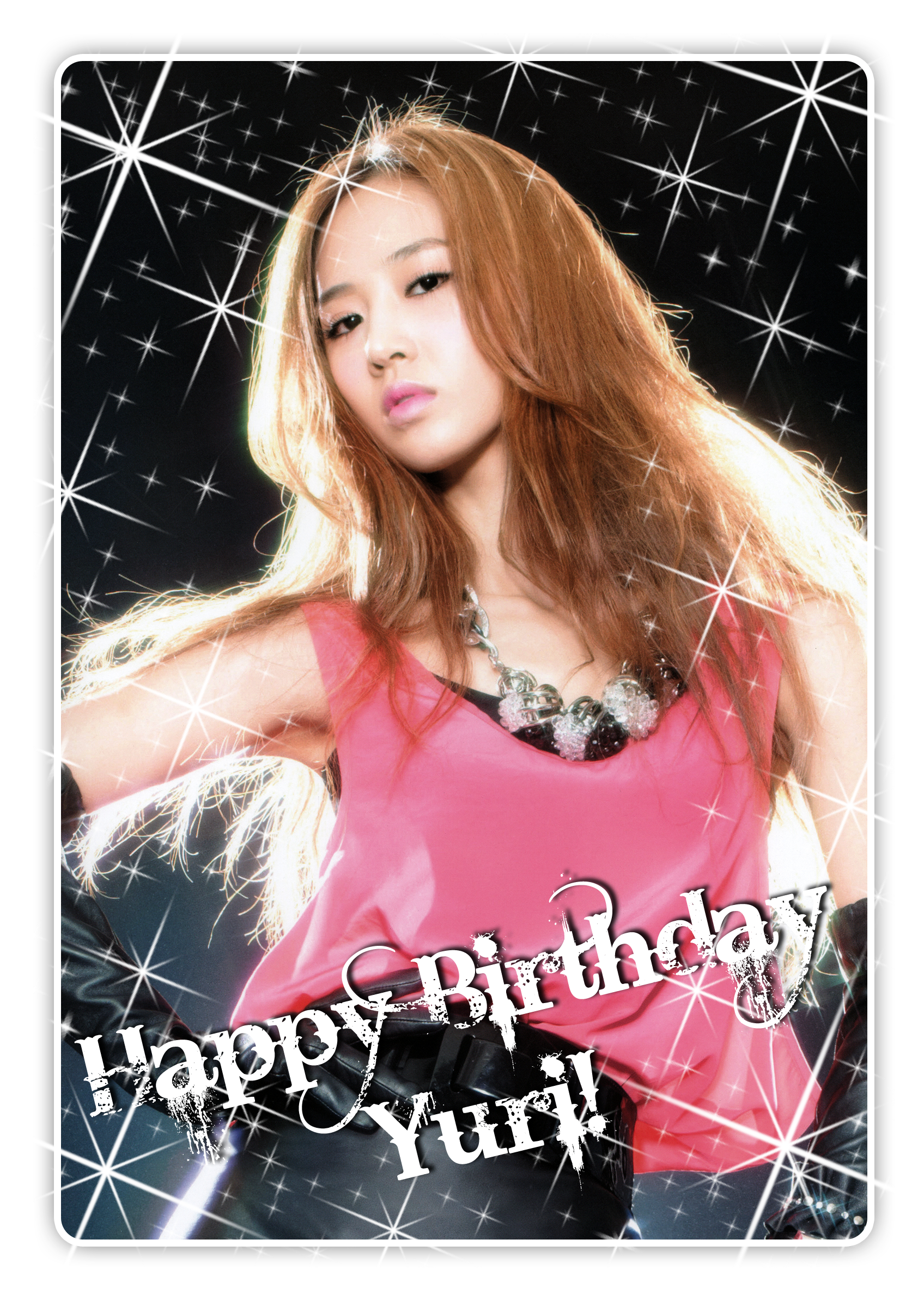 Happy Birthday Yuri - Girls Generation(少女時代) ユリ(yu Ri) 硬化ガラスコースター5 (1696x2375), Png Download