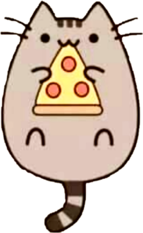 pusheen pizza
