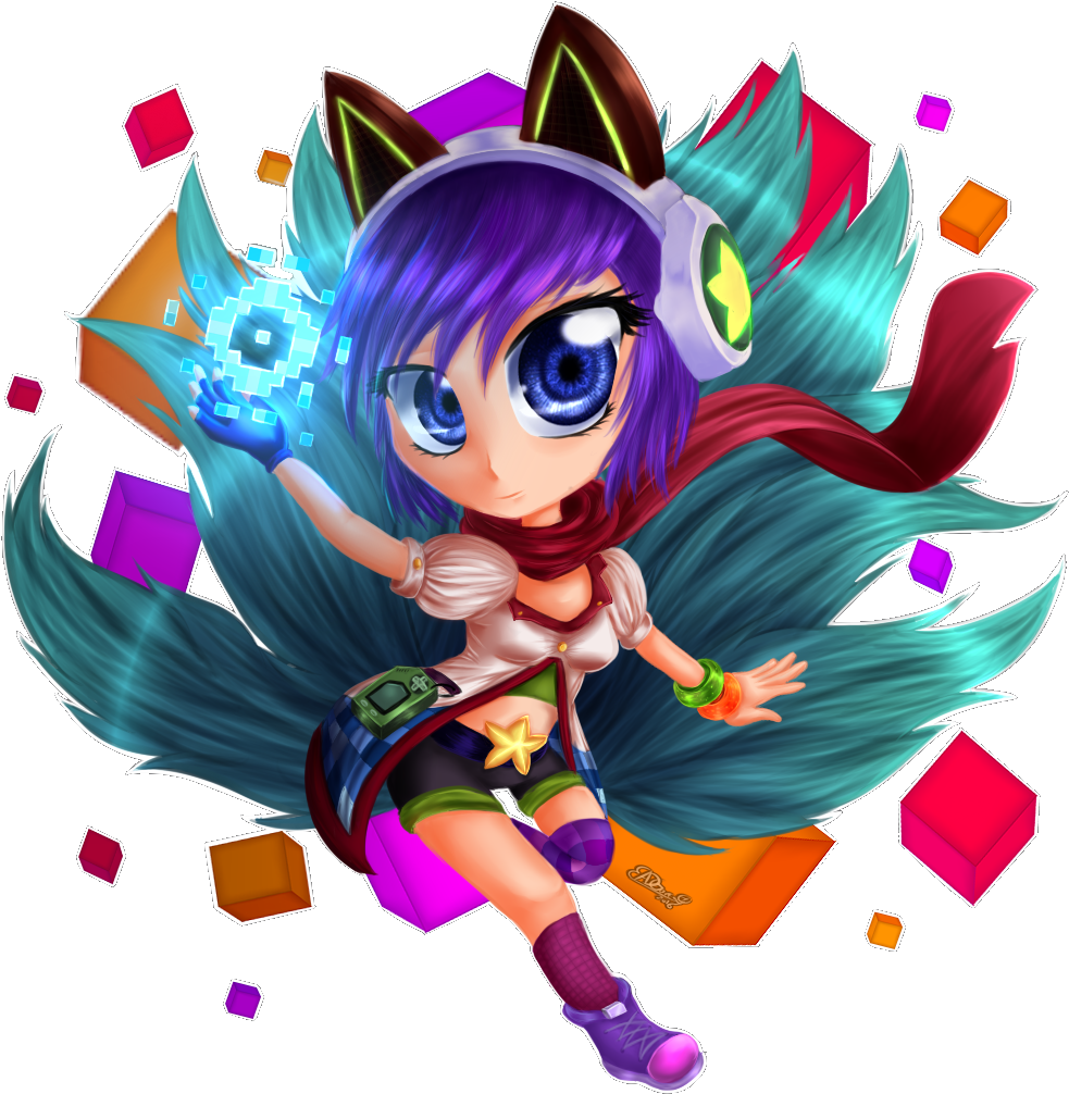 Download Png Download Trinity Health Family Visitor - Arcade Ahri Chibi Png (1000x1050), Png Download