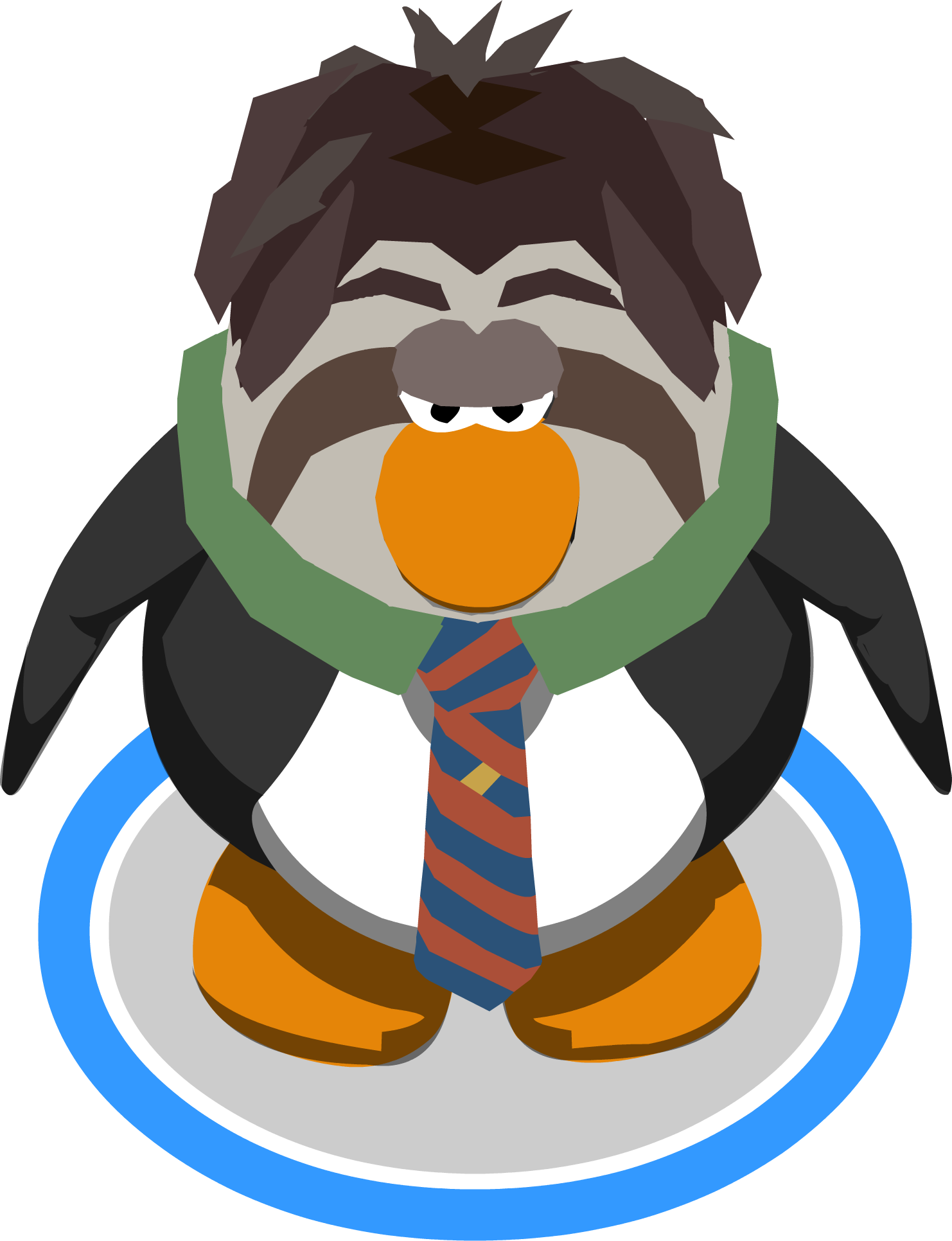 Flash Mask In-game - Club Penguin Graduation Cap (1482x1931), Png Download
