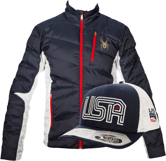 Support The Team - Spyder Usa Team Jacket (587x550), Png Download