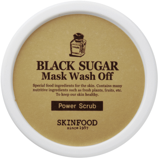 Black Sugar Mask Wash Off Power Scrub 100g (600x600), Png Download