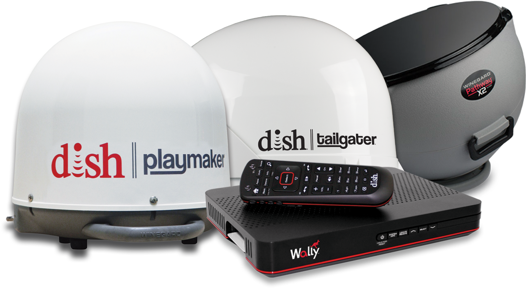 Rv Products - Winegard Pae100r Dish Playmaker Portable Satellite (1914x1161), Png Download