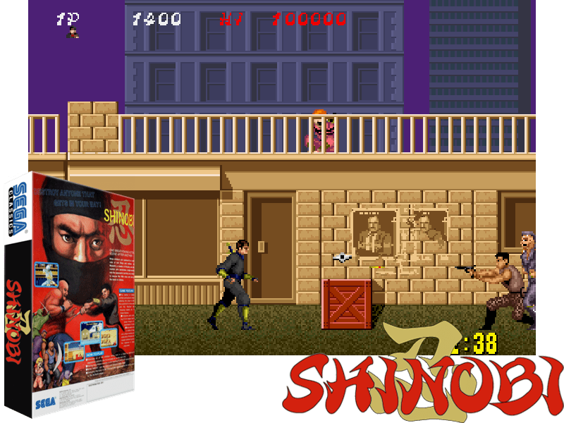 Shinobi Coin Op - Shinobi Arcade (800x600), Png Download