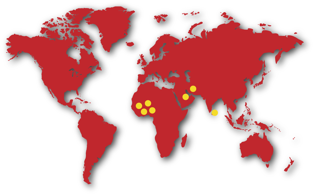 Minah Tea Exports - World Map (1024x666), Png Download