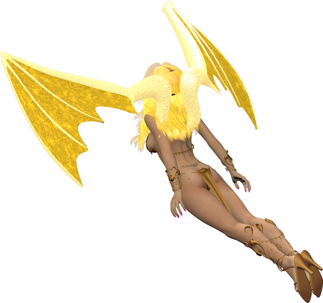 She Is 5'4" Tall, Has Long Metallic Golden Hair And - Illustration (1176x1200), Png Download