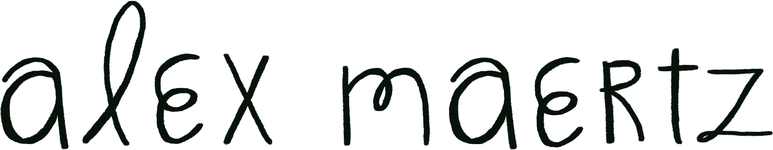 Alex Maertz Logo - Calligraphy (1667x396), Png Download