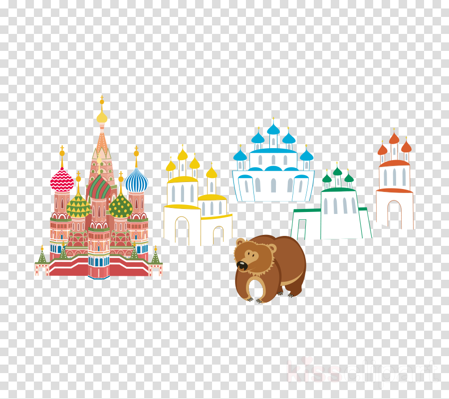 Cartoon Moscow Png Clipart Moscow Kremlin Clip Art - Cartoon Moscow Png (900x800), Png Download