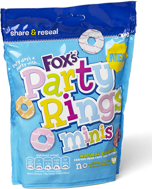 The Biscuits That Demand We Eat The Entire Packet Before - Fox's Party Rings Minis 6 Mini Bags (650x829), Png Download