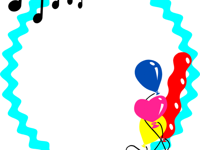 Turquoise Border Cliparts - Party Borders (640x480), Png Download