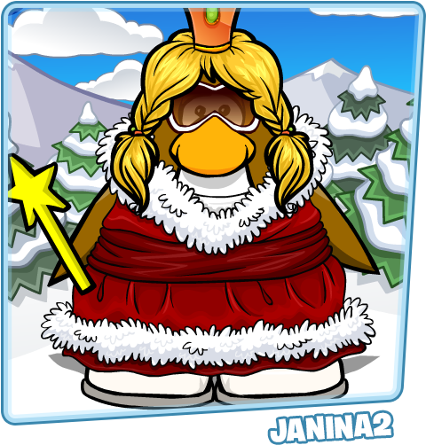 First Up We Have Janina2, Showing That The Festive - Club Penguin (600x635), Png Download