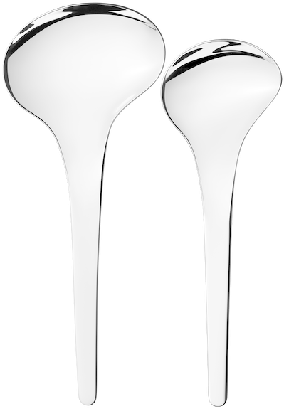 Georg Jensen Bloom Serving Spoons 2pc - Georg Jensen Bloom Serving Spoons, 2 Pieces. (610x610), Png Download