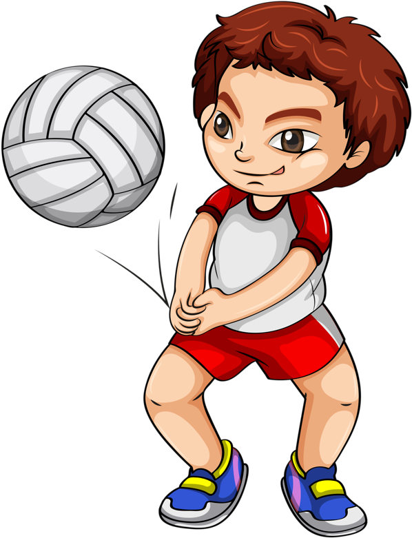 Children Pinterest Background Clipart Clips Doodle - Play Volleyball Clipart Png (617x800), Png Download