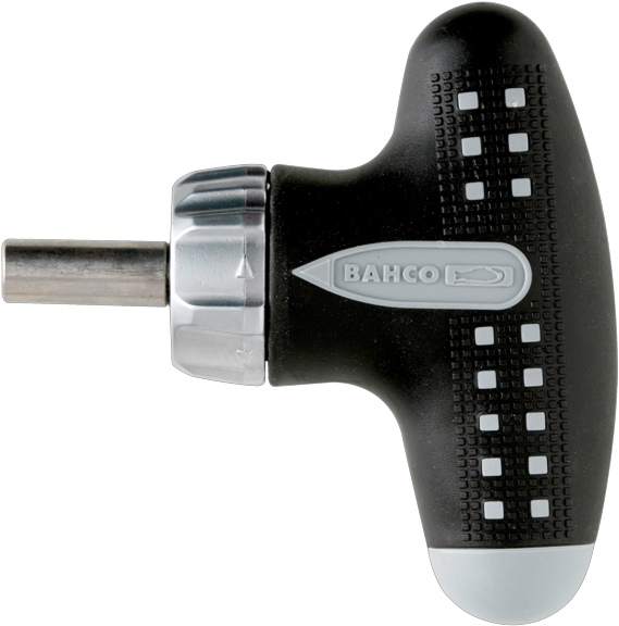 Stubby T Handle Ratcheting Screwdriver - Bahco 808050ts - Ratchet Bit Screwdriver T-handle Stubby (800x600), Png Download