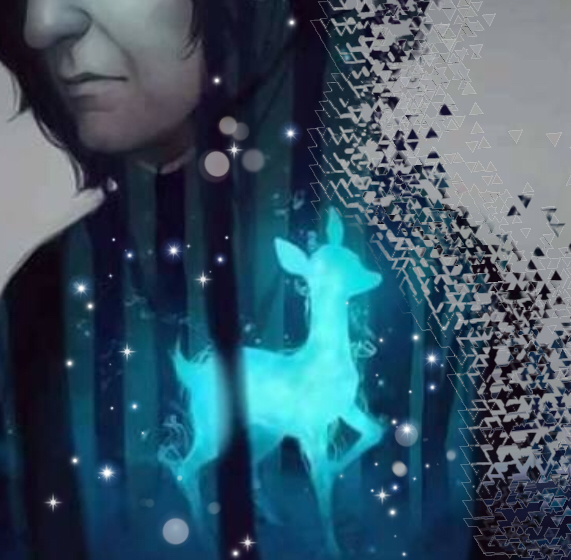 Harrypotter Snape Freetoedit Always Doe Patronus Snape - Snape Doe Patronus (571x560), Png Download