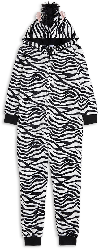 Fleece Onesie Zebra White - Onesie (888x888), Png Download