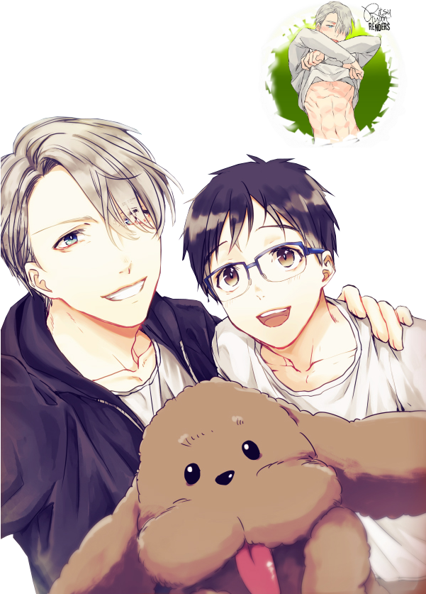 Наклейка Victor Nikiforov X Yuuri Katsuki » Yuri On - Yuri And Victor (600x850), Png Download