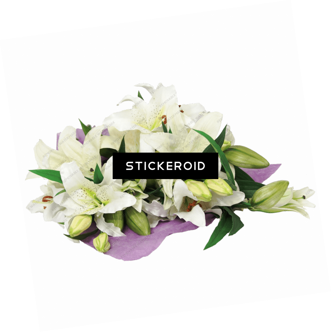 Lilies Bouquet - Lily (1128x1129), Png Download