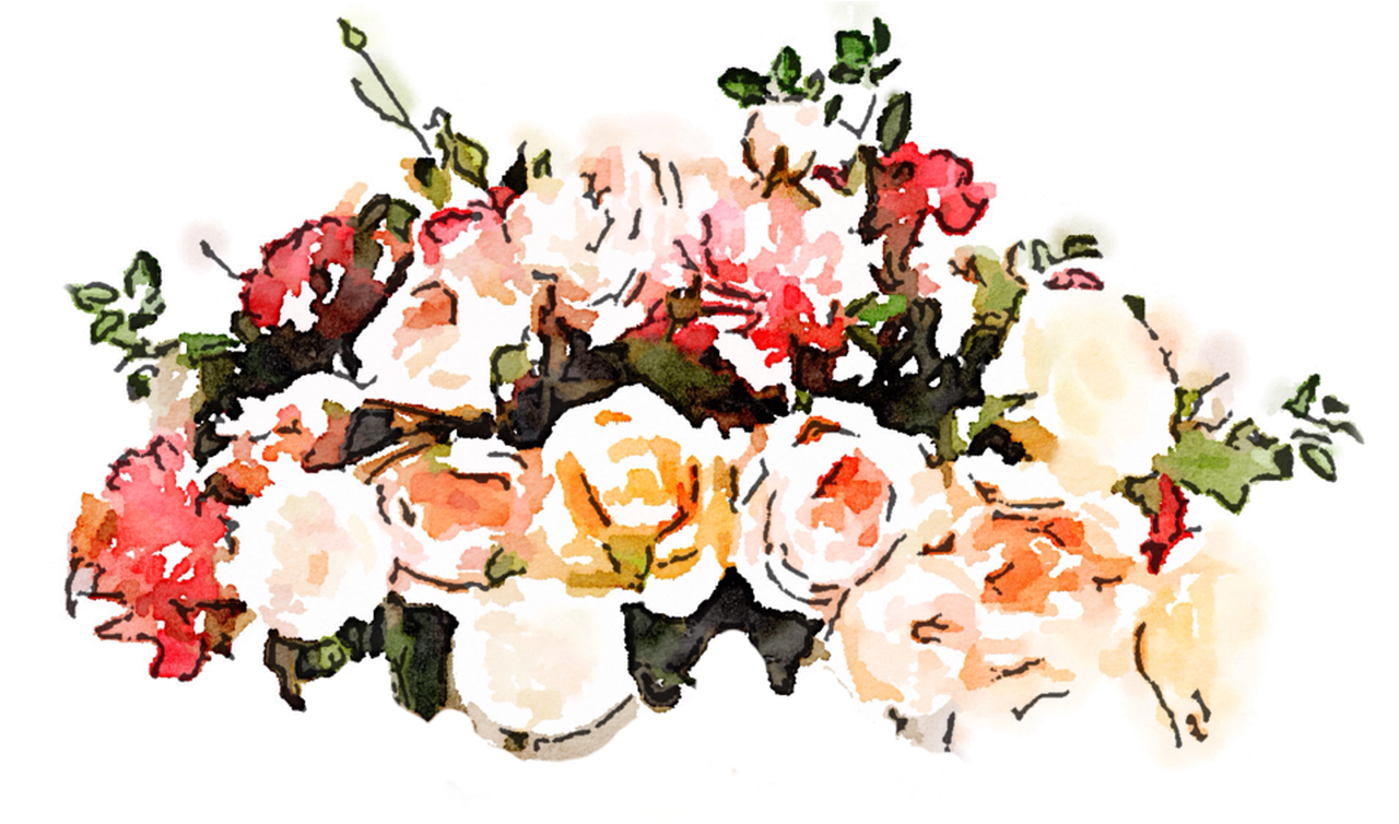 Watercolor Flower Paintings Wallpaper Gardening Flower - White Flowers Png (1368x855), Png Download