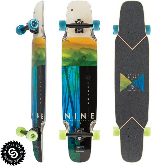 Complete Plastic Deck Skateboard Banana Penny Board (600x600), Png Download