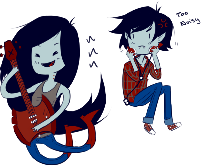 Marceline X Marshall Lee - Marceline And Marshall Lee Fanart (716x605), Png Download