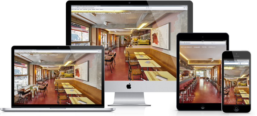 Bar Basquiat - Interior Design (900x395), Png Download