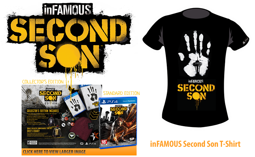 Infamous: Second Son - Playstation 4 (ps4) Console (864x519), Png Download