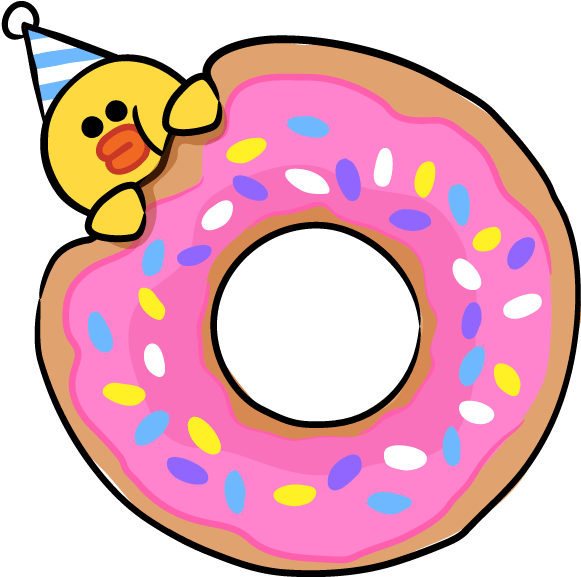 Linefriends Brown Cony Balloons Cute Party Birthday - Brown Line Friends Sticker Png (600x598), Png Download