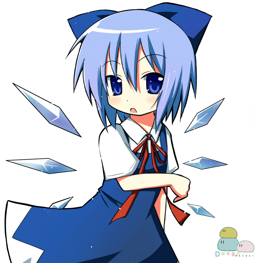 Click The Image Above To Enlarge - Touhou Cirno Chibi (1000x1000), Png Download