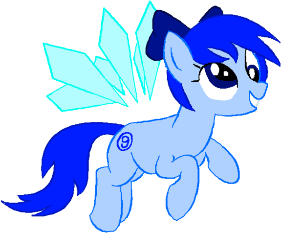 Farionelle, Cirno, Ponified, Safe, Touhou - Cartoon (675x600), Png Download