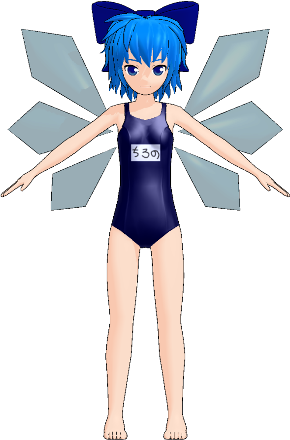 Cirno Swimwear By Ki - Cirno Swimsuit (700x900), Png Download